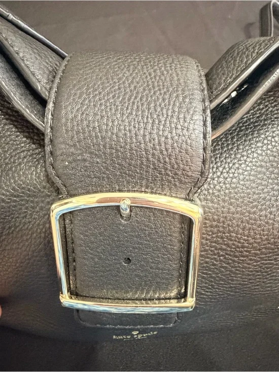 Kate Spade Black Saddle Bag Like New Condition. Very stylish and comfortable. - Picture 11 of 15